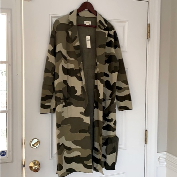 Anthropologie Maeve Kieran Camo Sweater Coat NWT S - Picture 3 of 7